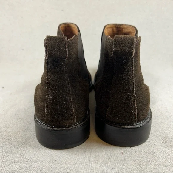 Johnston & Murphy Men’s 13M Dark Brown 'Hartley' Suede Chelsea Boots - Picture 10 of 12